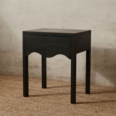 #colour_black Timber Bedside Table, Bedside Table Contemporary, Black Bedside, Black Bedside Table, Bedside Table Design, Modern Bedside Table, Table Stool, Teak Furniture, Bedside Tables