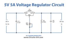 the 5v voltage regulated circuit is shown in this diagram, it shows how to read and