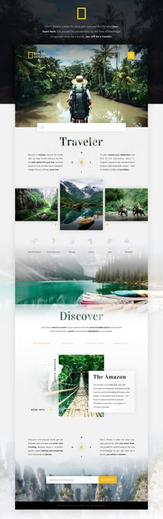 the website design for travel company