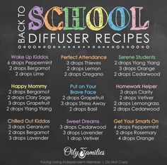 Back to school diffuser recipes that are super helpful to keep kids rested and focused! Oils are a huge part of our school routine! Doterra Diffuser Blends, Young Living Essential Oils Recipes, Essential Oil Diffuser Recipes, Oil Diffuser Recipes, Yl Essential Oils, Living Essentials Oils, Diffuser Recipes, Living Essentials