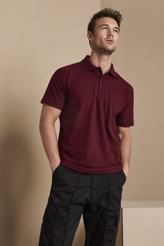 50% Cotton, 50% Polyester   220gsm   Enzyme washed to minimise shrinkage   Double stitched hems   Length: 71cm/28in     FAQs   If you require any more information about this product, or on our delivery and return policies, please consult our  FAQs .  This Burgundy Classic Uneek Polo Shirt is hard wearing making it a perfect choice when looking for uniforms for your team. Designed to fit all the team, this polo shirt Features reactive dyed fabric for long lasting colour, a ribbed collar and hemme Polo Tshirt Men Outfit Casual, Burgundy Shirt Outfit Men, Mens Burgundy Shirt Outfits, Mens Polo Shirt Outfit Classy, Men Polo Shirt Outfit, Burgundy Polo Shirt Outfit Men, Maroon Polo Outfit Men, Polo Shirt Outfit Ideas, Polo Tshirt Men Outfit