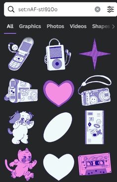 some stickers that are on the back of a cell phone