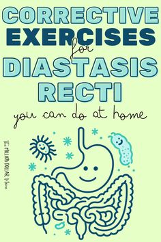 the front cover of an exercise book for diastasis recti you can do at home