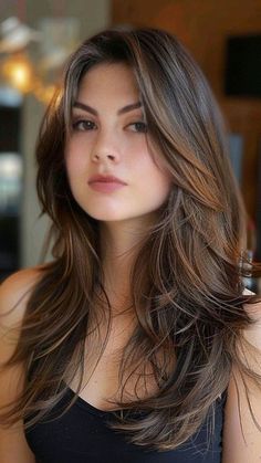 Asian Medium Length Hair With Layers, Long Length Hair With Layers, Hair Inspiration Long, Haircuts Straight Hair