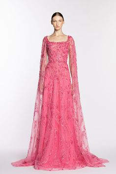 Square neckline full embroidered gown – HerTrove Pink Ball Gown With Floral Embroidery, Pink Floral Embroidered Ball Gown, Pink Organza Gown With Floral Embroidery, Pink Floral Embroidery Evening Dress For Formal Occasions, Gala Pink Evening Dress With Floral Embroidery, Pink Floral Embroidered Evening Dress For Gala, Elegant Pink Gown With Floral Embroidery, Pink Floral Embroidery Floor-length Gown, Pink Evening Gown With Intricate Embroidery