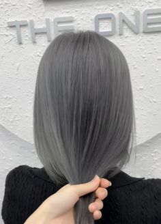 Grey Hair Kpop, Ashy Hair, Choose Quotes, Grey Hair Dye, Silver Grey Hair, Grey Hair Color