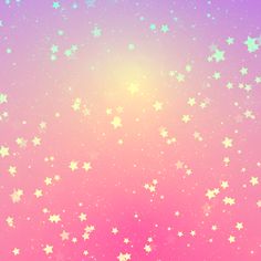 pink and blue background with stars in the sky, pastel color wallpapers