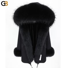 Because image is everything. FD1-Black fur-41 Jacket female natural Real fur coat Women's coat Winter fox fur collar jacket parka #jacketstyle #Womensjackets #ladiesjackets #jacketseason #jackets #Womenjackets #jacketshop #fashionjackets #jacketsale #chicjackets Jacket For Winter, Raccoon Dog, Fur Collar Jacket, Fur Collar Coat, Real Fur Coat, Long Parka, Winter Outerwear, Fur Coats Women, Womens Parka