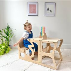 The Montessori Learning Tower brings your child closer to you. It allows your kid to safely and independently reach countertops, sinks or any high-up places that they couldn't access previously. It will do wonders for making the child feel like a part of any activity you choose, and will let them learn that much faster. The Montessori Learning Tower is a game changer for a child in any kitchen. It's the best tool you can get for making your child a part of your family's practical life. Convertible Kitchen, Montessori Learning Tower, Bathroom Step Stool, Kitchen Tower, Independent Toddler, Kitchen Step Stool, Kitchen Chores, Montessori Learning, Montessori Furniture