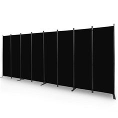 a group of black partitions against a white background