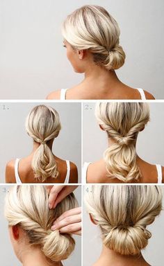 Easy Updo Hairstyles Tutorials, Chignon Simple, Easy Chignon, Updo Hairstyles Tutorials, Easy Updo Hairstyles, Chignon Hair, Fishtail Braid, Hair Tutorials Easy