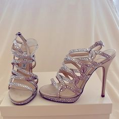 Gorgeous, Stunning Jimmy Choo Heels. 120m Crystal Platform Satin Sandal. Will Ship With 1 Jimmy Choo Dust Bag. Heel Height Is About 5” With A .75” Platform. Slightly Worn But In Great Condition! Jimmy Choo Heels, Jimmy Choo Shoes, Jimmy Choo, Shoes Women Heels, Heel Height, Shoes Heels, Dust Bag, Satin, Women Shoes