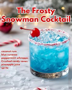 the frosty snowman cocktail recipe