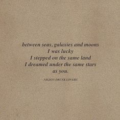 a poem written in black on top of a brown paper with an image of the moon