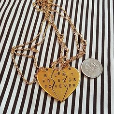 Set Of 3 Necklaces Gold Tone Brand New Chain Length 22 Inches Come In 3 Gift Bags, One For You And The Other 2 For Your Best Friends Forever Necklace, Best Friends Forever, Friends Forever, Chain Lengths, Gift Bags, Are You The One, Womens Jewelry Necklace, Gold Tones, Best Friends