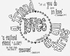 the word love is surrounded by hand lettering