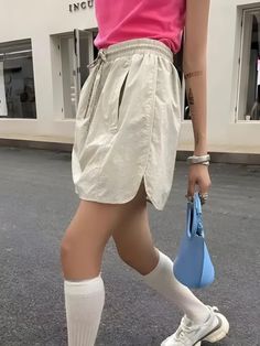 Drawstring Parachute Mini Skirt 90s Y2k Fashion, Crop Pullover, Denim Hoodie, Jogger Pants Casual, Drawstring Detail, Streetwear Mode, Skirt Y2k, Mini Dress Fashion, Bubble Skirt