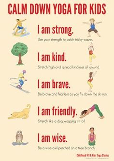 Calm Down Yoga Routine for Kids: Printable Routine For Kids, Childrens Yoga, Beginner Yoga, Yoga Posen, Yoga Exercises, Pose Yoga, Brain Breaks, Yoga Photography, Yoga Sequences