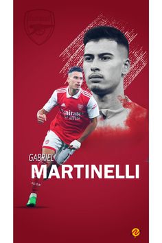 the poster shows an image of a soccer player in red and white with his name on it