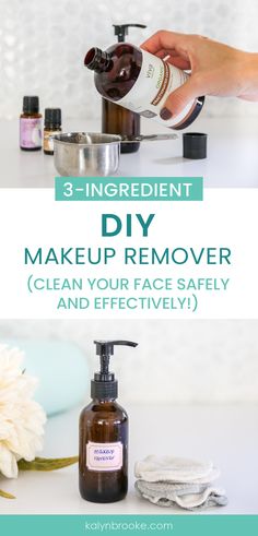 How To Make Mascara, Coconut Oil Makeup Remover, Natural Eye Makeup Remover, Homemade Eye Makeup Remover, Homemade Makeup Remover, Diy Makeup Remover, Natural Makeup Remover, Deodorant Recipes, Makeup Removers