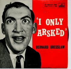 an old poster with a man in a suit and tie making a funny face for the camera