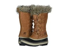 SOREL Joan of Arctictm (Camel Brown/Black) Women's Waterproof Boots Stay warm this winter with the reliable comfort and style of the Sorel Joan of Artic boot! Waterproof leather and suede upper. Faux-fur trim at collar for added warmth. Seam-sealed waterproof construction keeps out the wet elements for a drier foot environment. Removable 6 mm washable recycled felt InnerBoot. Lightly cushioned footbed for added comfort and support. 2.5 mm bonded felt frost #SOREL #Shoes #Boot #Waterproof #Brown Thick Wool Socks, Woman Boots, Camel Boots, Sorel Winter Boots, Old Boots, Sorel Joan Of Arctic, Sorel Joan, Ll Bean Women, Womens Waterproof Boots