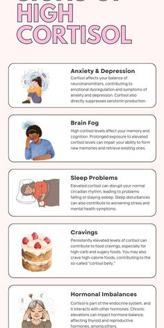 If you're experiencing symptoms like belly fat, cravings, brain fog and even things like low libido, it could be due to your cortisol levels. Cortisol is the stress hormone and as part of the endocrine system, it plays a huge role in overall wellness, physically and mentally. This guide explore the signs and symptoms of high cortisol, and explains how the cortisol system works as part of the HPA axis. It also details how to lower cortisol naturally with lifestyle changes and supplements. High Cortisol Signs, Cortisol Recipes, How To Lower Cortisol Levels, The Endocrine System