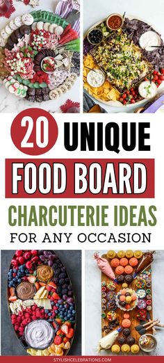 20 Unique Food Board Charcuterie Ideas any Occasion Food Board Ideas, Party Food For Adults, Unique Charcuterie, Night In With Friends, Charcuterie Board Meats, Ideas For Parties, Charcuterie Ideas, Spring Garden Party, Grazing Board