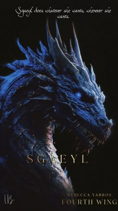 the poster for game of thrones, featuring a blue dragon with its mouth open