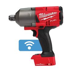 a cordless drill is shown with the wifi button