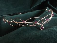 Amethyst Circlet Elven Headpiece Galadriel Tiara Medieval Galadriel Tiara, Amethyst Circlet, Elven Headpiece, Fairy Tiara, Amethyst Crown, Elven Wedding, Beautiful Tiaras, Head Jewelry