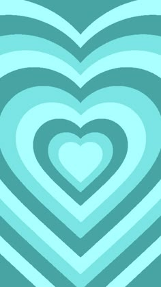 a heart shape is shown in the middle of a blue and green background with wavy lines