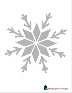 a snowflake is shown with the words christmas printables