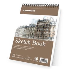 the sketch book is open and ready to be used