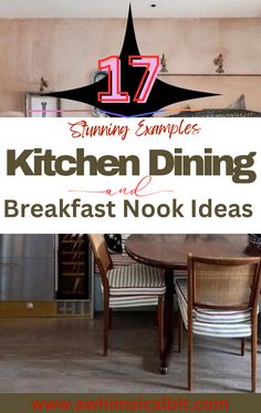 COZY BREAKFAST NOOK IDEAS Eat In Kitchen Ideas, Small Breakfast Nook Ideas, Kitchen Nook Ideas, Rustic Round Table, Breakfast Nook Decor, Small Breakfast Nook, Cozy Kitchen Nook, Kitchen Dining Nook