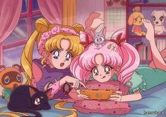 Chibiusa Tsukino, Sailor Chibi Moon, Chibi Moon, Usagi Tsukino, Sailor Moon Art