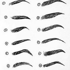 an instagram page showing how to draw eyebrows