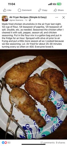 an image of some fried chicken on a plate