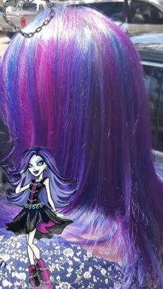 Oil Spill Hair Dye, Oil Spill Hair Color, Monster High Hair Dye, Cute Hair Colors For Short Hair, Oil Spill Hair, Northern Lights Hair, Hair Colours Ideas, Purple And Pink Hair, Hair Dye Styles