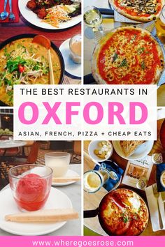 the best restaurants in oxford asia, french, pizza and cheap eats