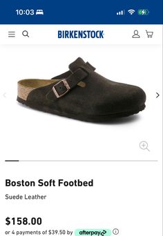 Mocha Birkenstock, Birkenstock Boston Soft Footbed, Boston Soft Footbed, Birkenstock Styles, Birkenstock Clog, Boston Clog, Calf Muscles, Birkenstock Boston, Birkenstock Boston Clog