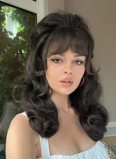 50s Hairstyles, 60s Hair, 70s Hair, Reference Pictures, Hair Reference, Hair Stuff, Pinterest Closet, Aesthetic Hair, Vintage Hairstyles