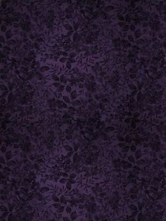 a purple background with black flowers and leaves