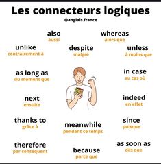 the words in french are used to describe what language they are and how it looks like