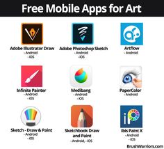 the top 10 free mobile apps for art students to use on their ipad or iphone