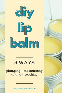 Lip Balm Recipes With Essential Oils, Beeswax Lip Balm Recipe Diy, Diy Lip Balm With Vaseline, Beeswax Body Butter, Beeswax Lip Balm Recipe, Homemade Chapstick, Lavender Lip Balm, Beeswax Recipes, Carmex Lip Balm