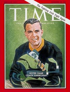 the cover of time magazine with a painting of an american football player