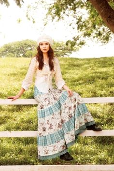 skirt! Natural Kei, Modern Prairie, Modest Clothes, Prairie Skirt, Strap Flats, Modest Style, Flats Outfit, Patchwork Skirt, Modest Clothing