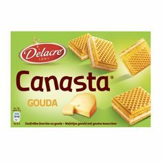 delicer canasta gourmet cheese waffles with butter on them