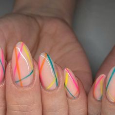 80s Nails, 90s Nails, Nails Art Designs, Retro Nails, Lead By Example, Bright Nails, Neon Nails, Nail Art Ideas